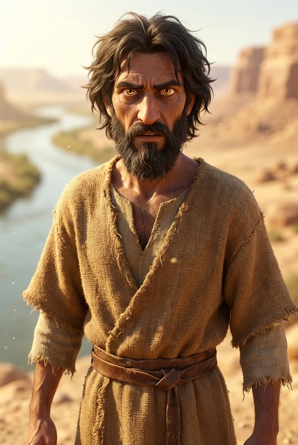 Portrait de Jean-Baptiste, prophète de la période fulfillment