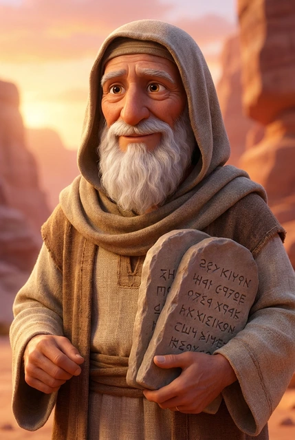 Portrait de Moïse, serviteur de Dieu